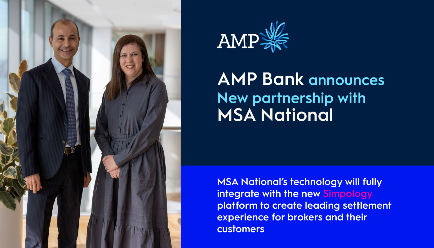 AMP Bank announces new partnership with MSA National